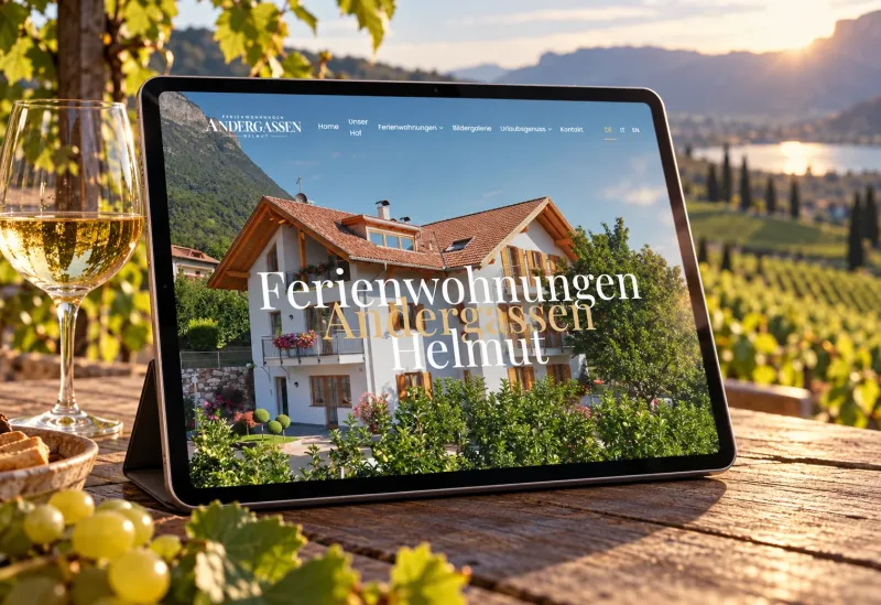 Website von Andergassen Helmut im Geräte-Mockup