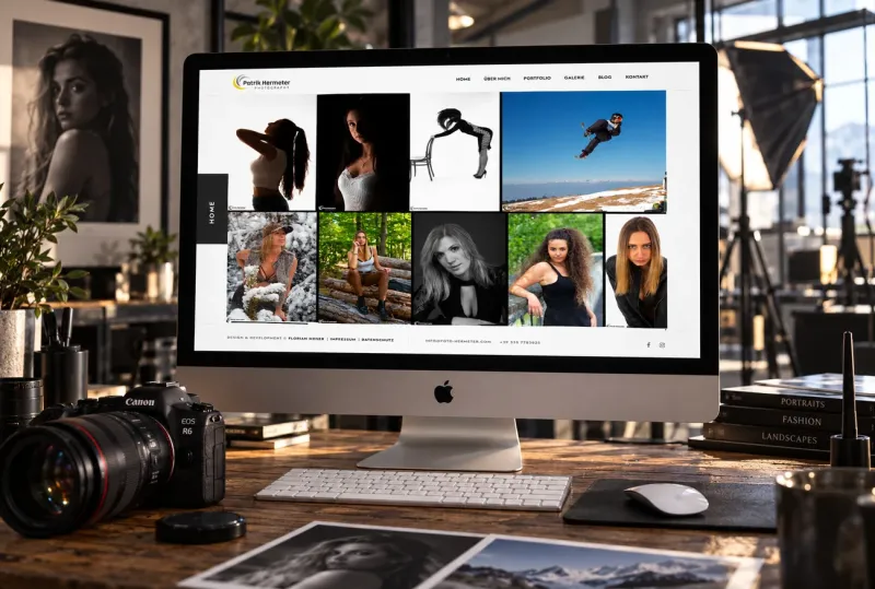 Website von Foto Hermeter im Geräte-Mockup