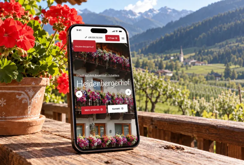 Website von Heidenbergerhof im Geräte-Mockup