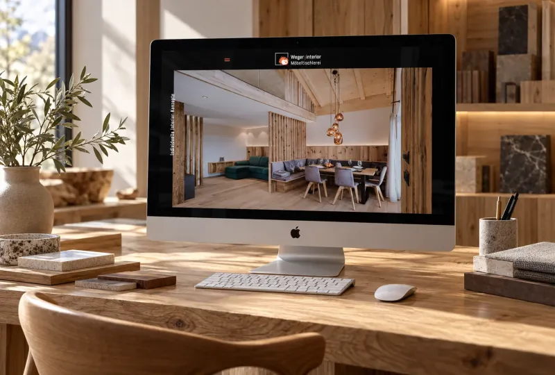 Website von Weger Interior im Geräte-Mockup